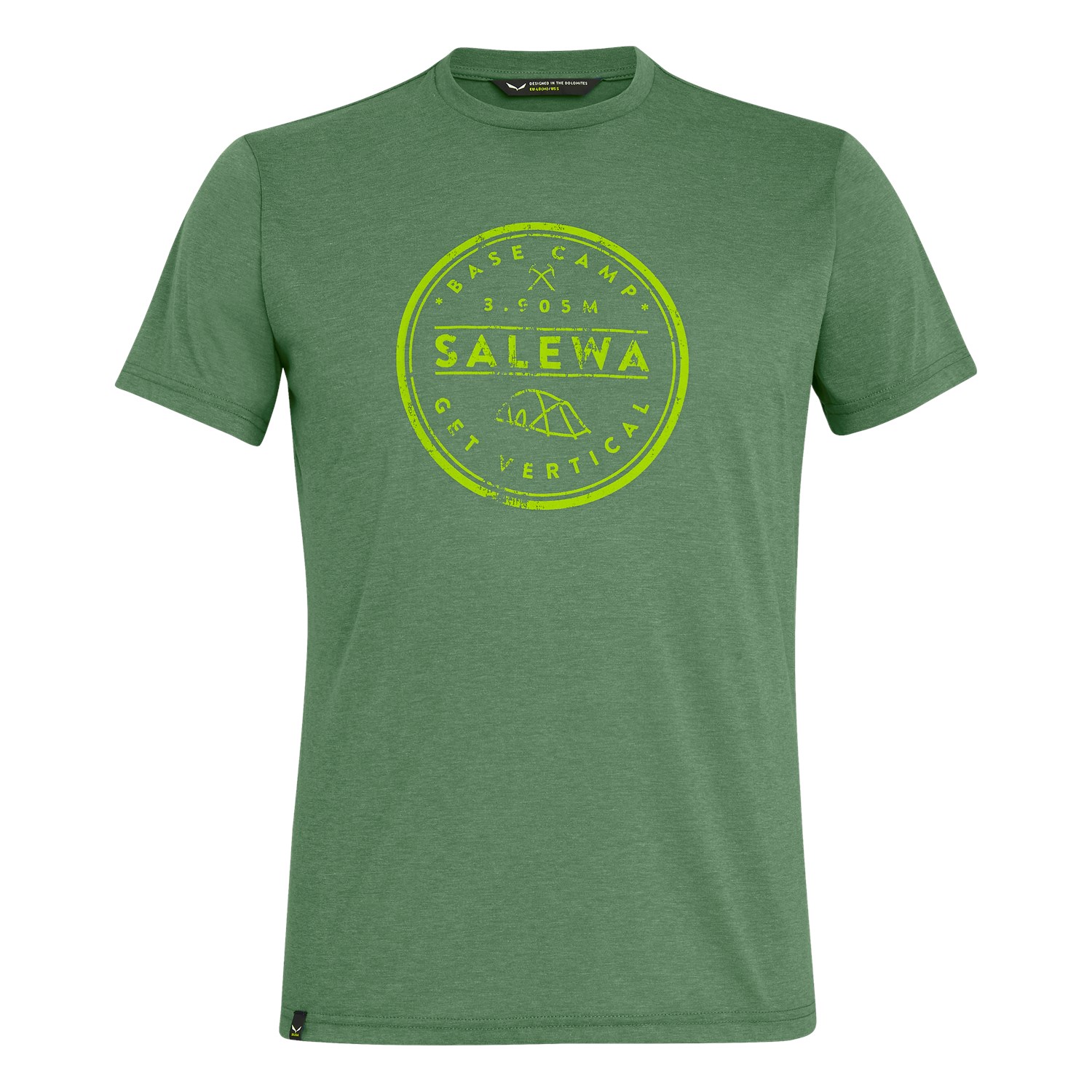 Salewa Men's Base Camp Drirelease® T-Shirts Green QFL-861457